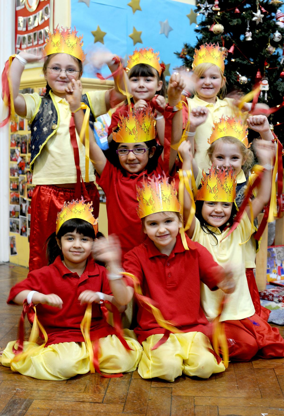Dancers taking part in Allerton Primary School Nativity