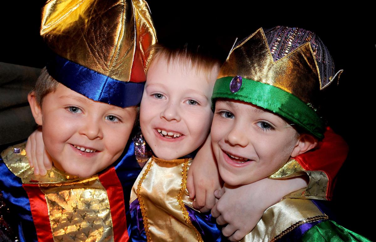 Taking part in Glenaire Primary School Nativity were, from the left, James Bowmer, Joshua Walker and William Howarth