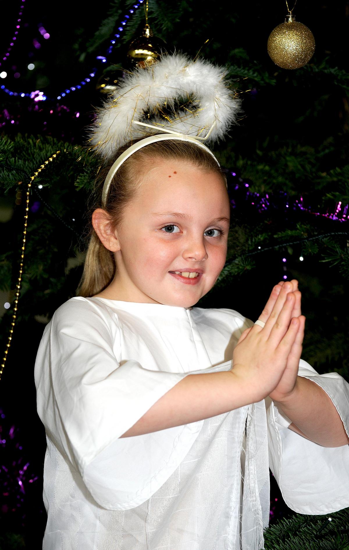 Taking part in Thorpe Primary School Nativity 'Whoops-a-Daisy Angel' was, Shorna Hall