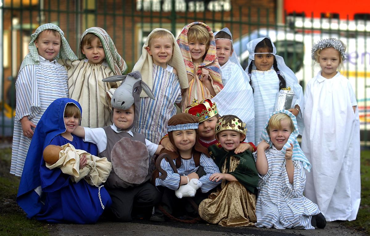 The cast of Blakehill Primary School, Idle, Nativity