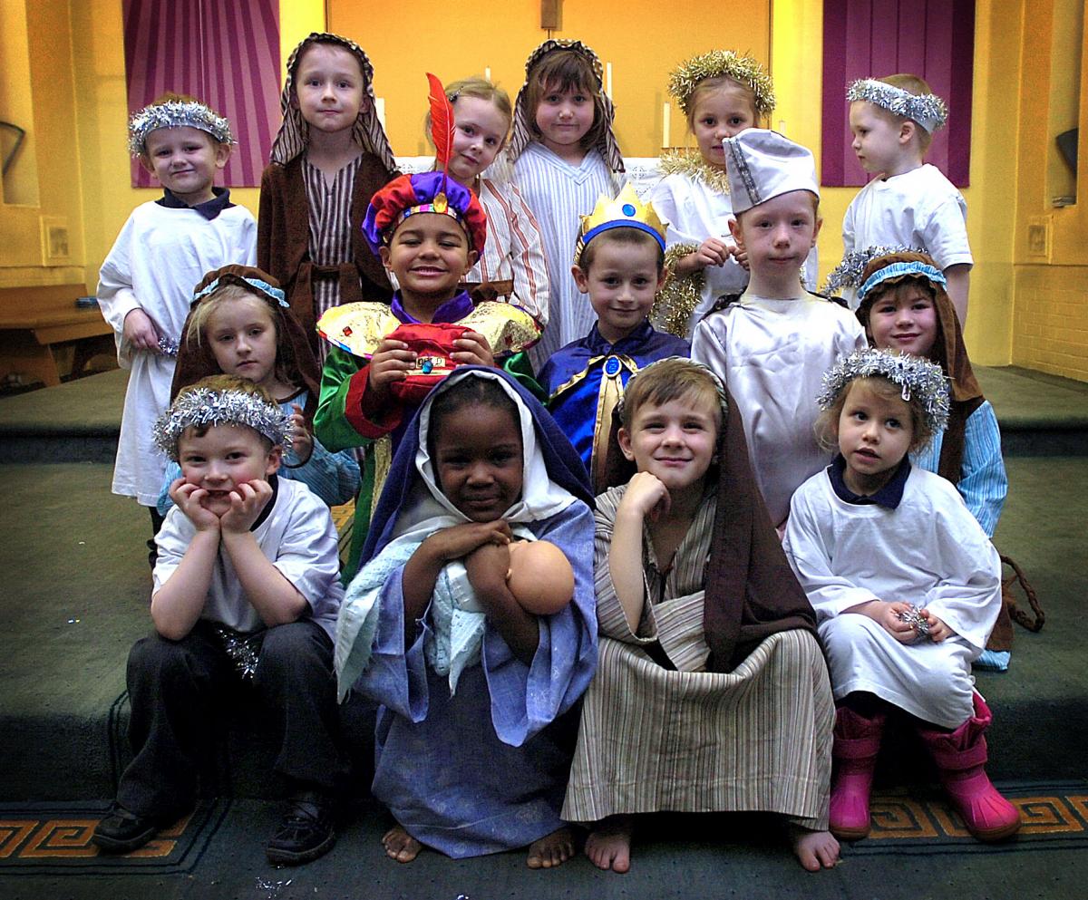The cast of St John Evangelist Catholic Primary School Nativity