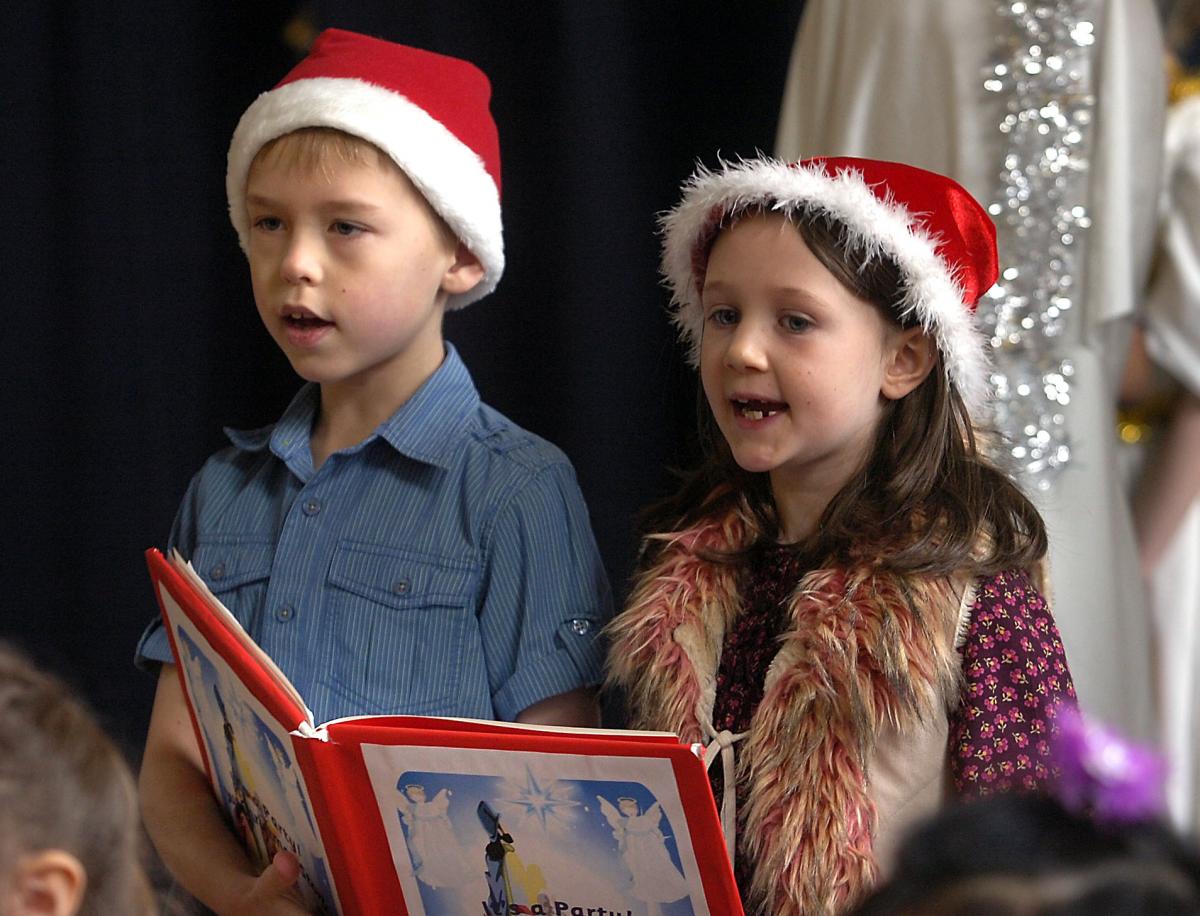 Taking part in Wycliffe CE Primary School Nativity were James Rowland and Lauren Waldrow