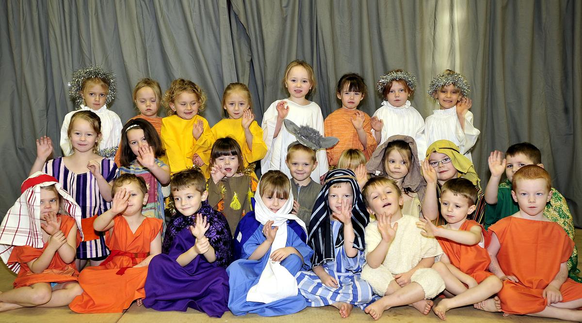 The cast of Reevy Hill Primary School Nativity