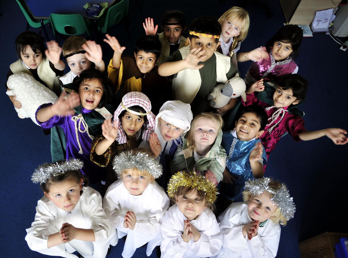 The cast of Sandy Lane Primary School Nativity