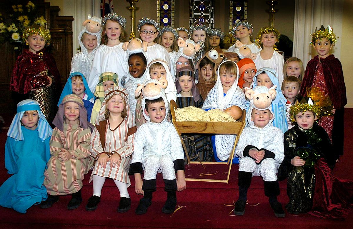 The cast of St Paul's CE Primary School Nativity