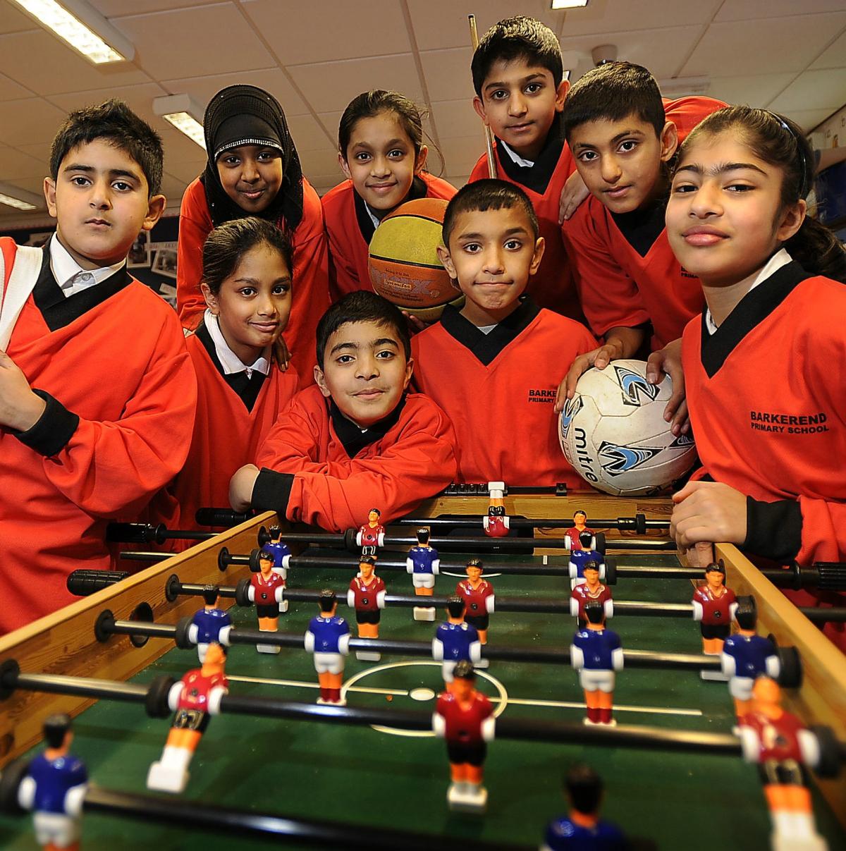 Pupils enjoy their sport at Barkerend Primary School