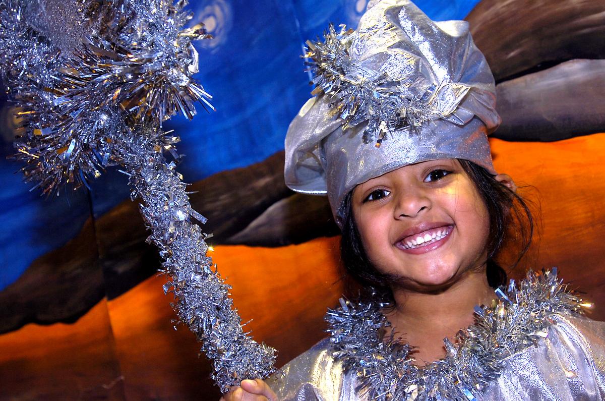 Aneeka Chohah appearing in Crossley Hall Primary School Nativity