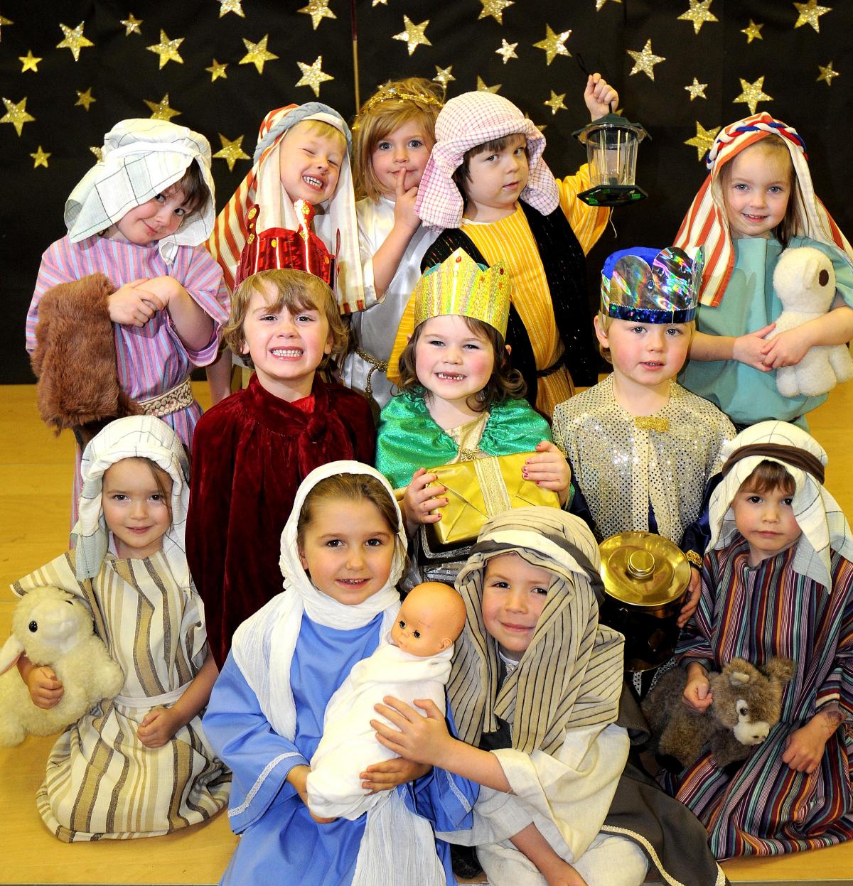 The cast of Rawdon St Peter's Primary School Nativity