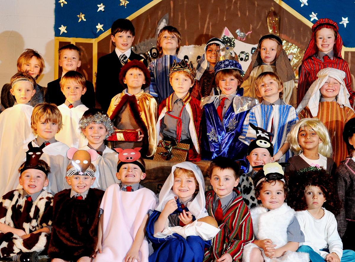 The cast of Ghyllroyd Primary School Nativity