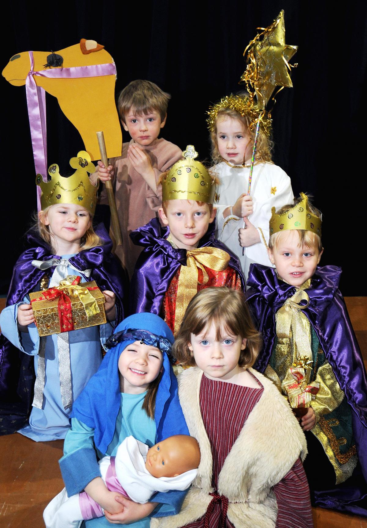 From the left, back, Sophie Smeaton, Alexander Clarke, Charlie Voss, Oliver watson, front, Anna Joyce and Olivia Cann