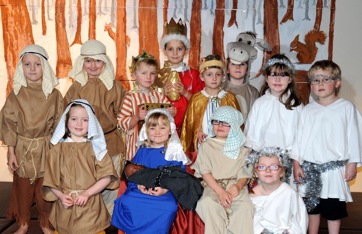The cast of Whartons Primary School, Otley, Reception Class Nativity