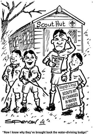 A Scout chief claims the movement could be facing crippling costs if new rules on water drainage charges go unchallenged.