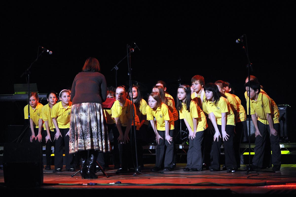 Baildon Primary School choir who provided some of the entertainment on the night