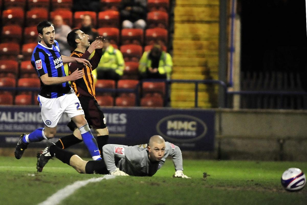 Match action from City's hame at Rochdale.