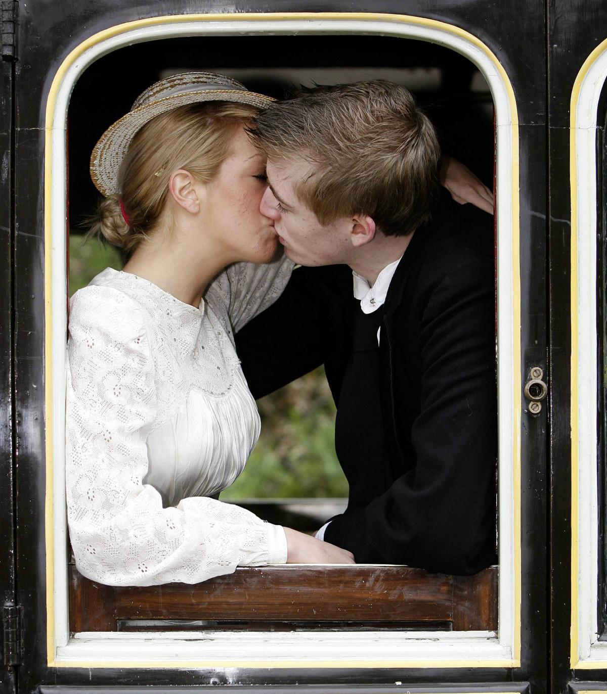 Two young Yorkshire lovers are filmed snatching a kiss in a railway carriage as it thunders through a tunnel. It is 1899 and a milestone in movie making history is created. 