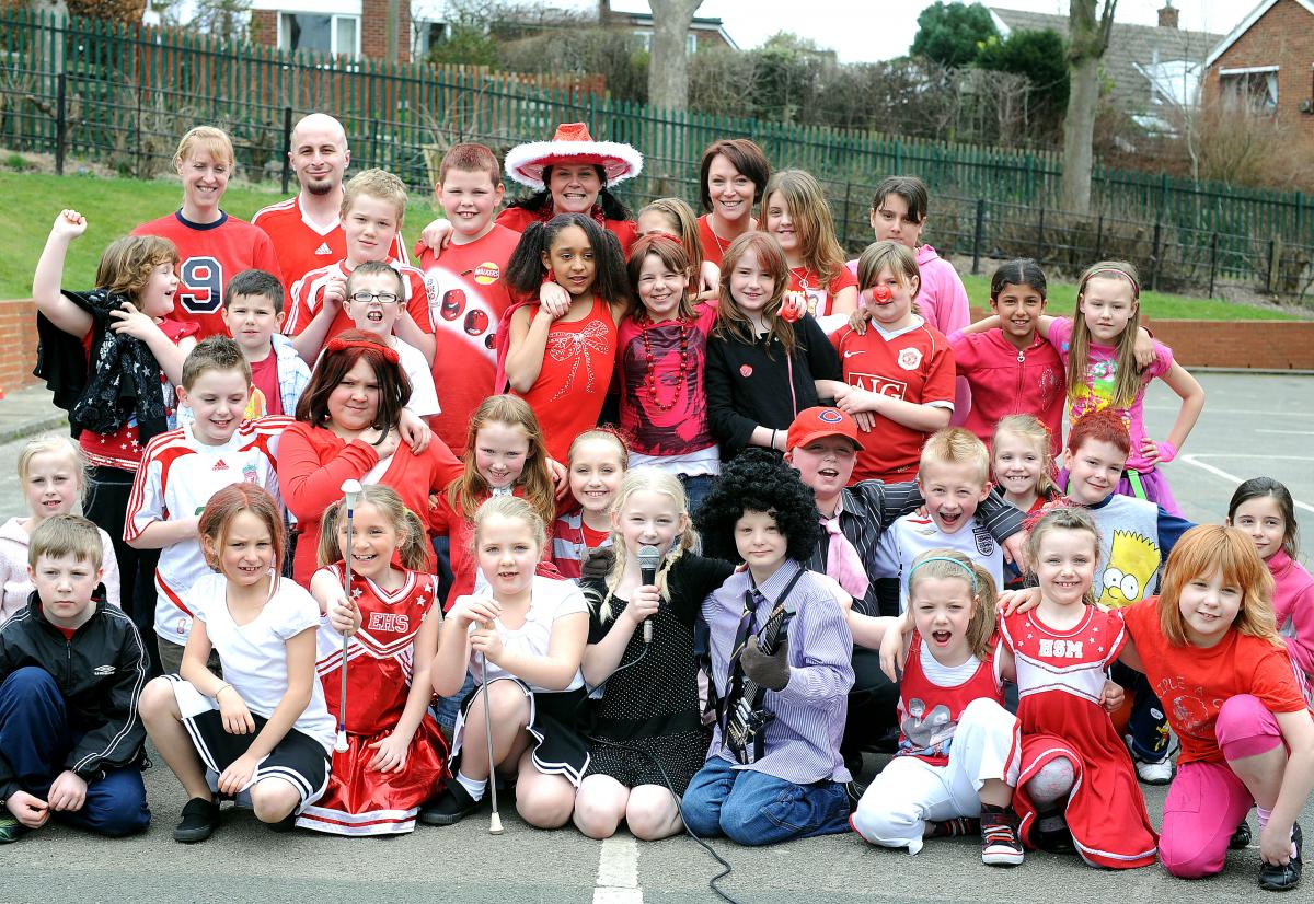 Staff and pupils at Shirley Manor School, Wyke, took part in stars in their eyes to raise money for Comic relief.