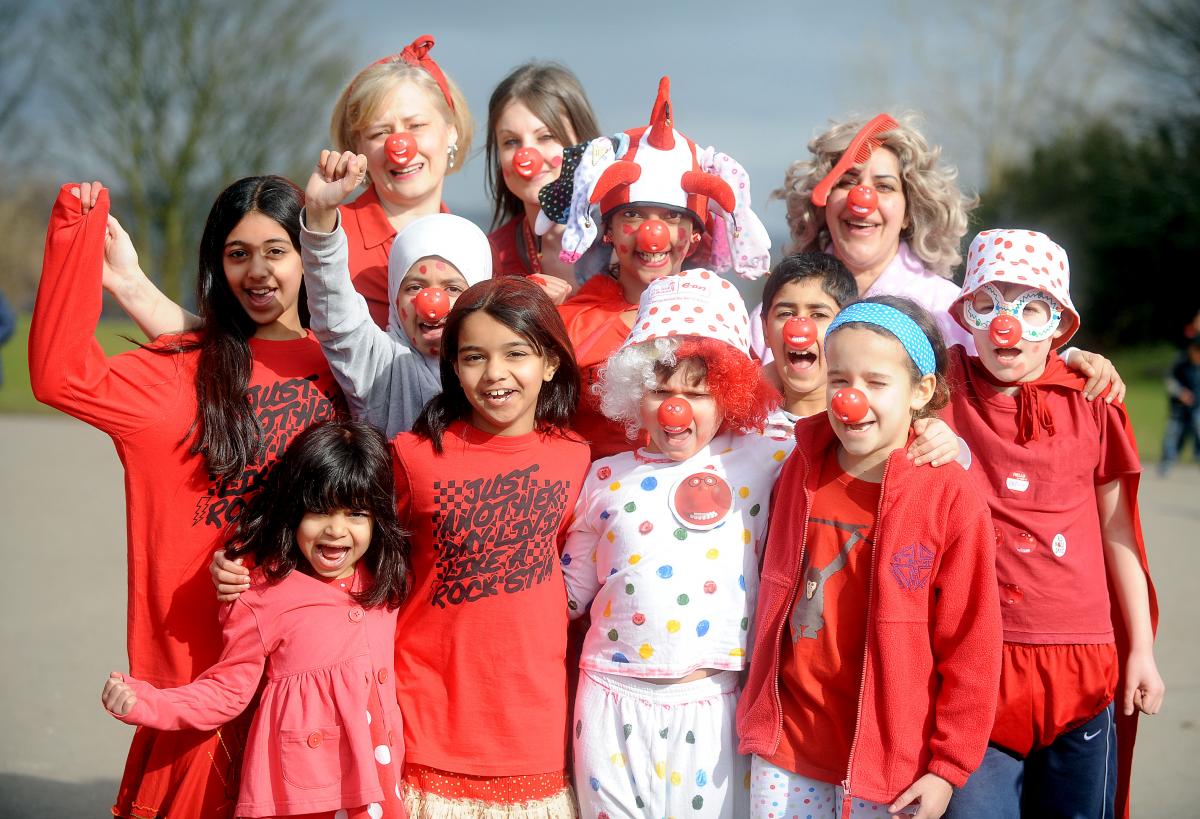Pupils at Heaton St Barnabas School dressed up for Comic Relief.