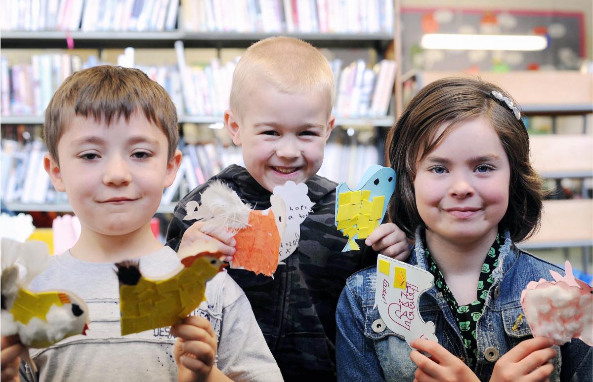 Children got crafty at a special event at Holme Wood Library, Bradford.