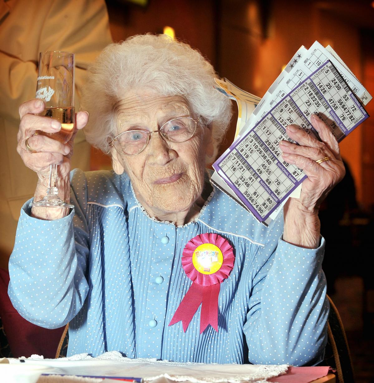 Playing bingo on her 102nd birthday was always on the cards for Anne Webster. 