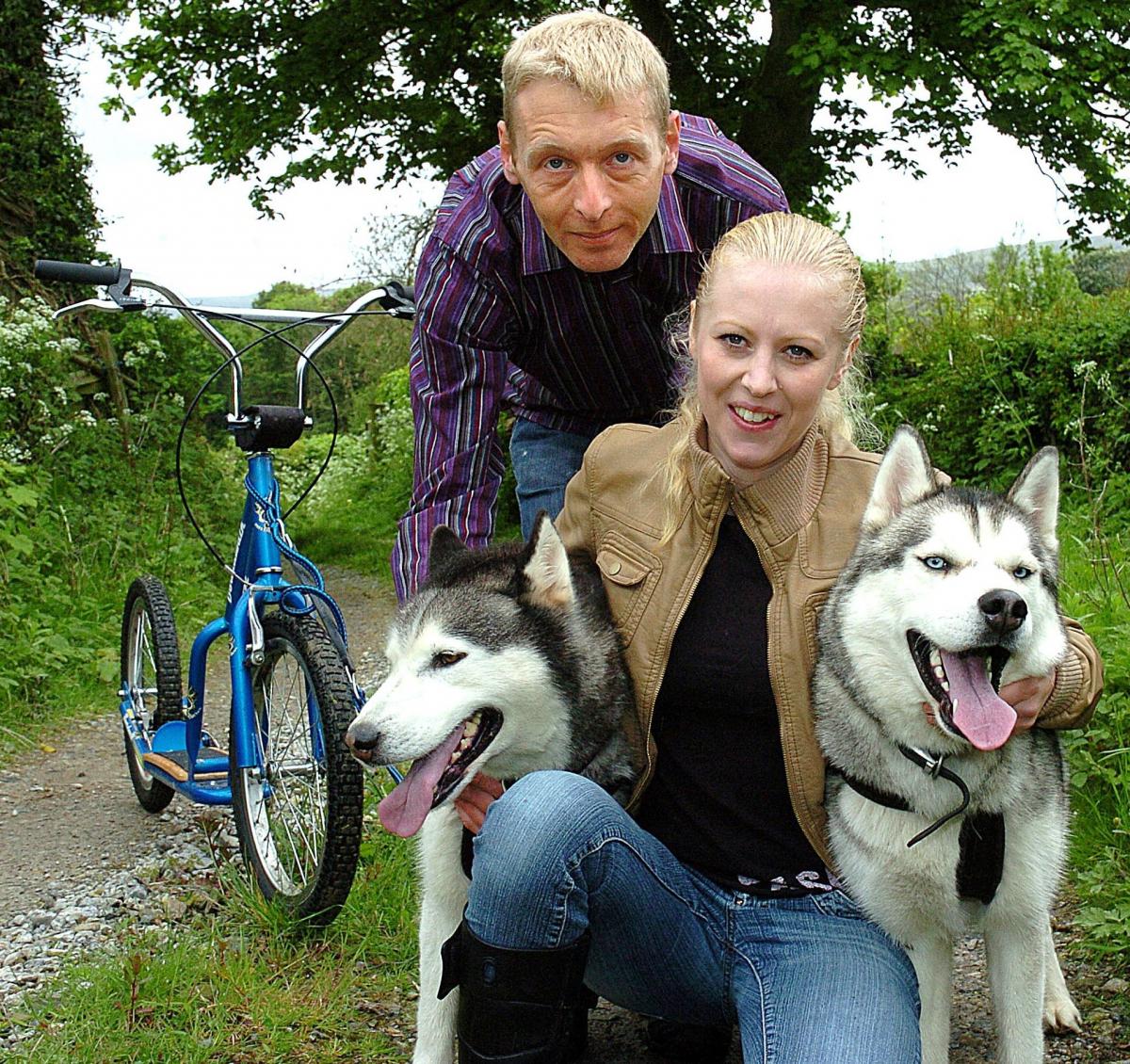 A team of huskies is more likely to be associated with a white Christmas than a white wedding. But for bride-to-be Carrie Steel arriving at St Peter’s Church, Addingham, driven by a team of her favourite dog breed is her dream for her big day. 