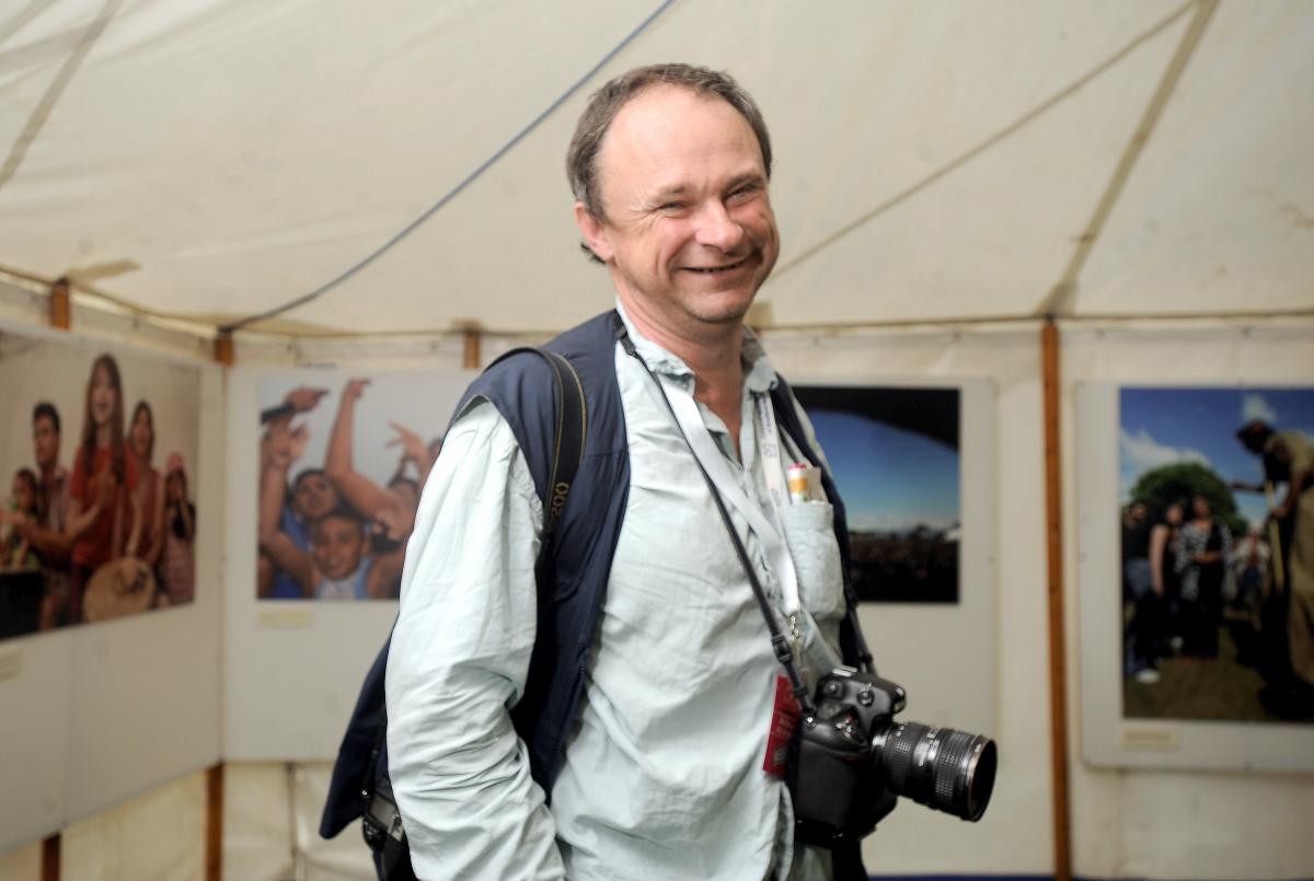 Community photographer Tim Smith, who has photographed every Mela since it first began 