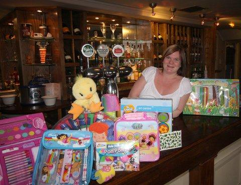 Pubgoers are being urged to give toys, games and stationery to help disadvantaged children in Romania and the UK. 