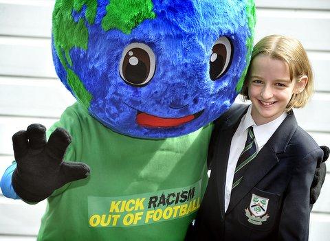 Twelve-year-old Katie Whyatt got a big surprise when a mascot she designed as part of a national competition sprang to life before her eyes. 