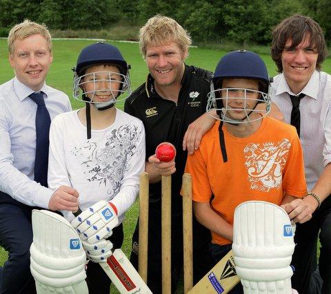 Students at Haycliffe specialist sports college in Bradford were bowled over to receive the gift of a professional cricket lesson and match with top Yorkshire cricketer Matthew Hoggard. 