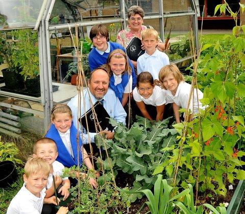 Yorkshire in Bloom judges were impressed by children’s gardening skills and joint community efforts to grow fruit and vegetables in a school garden. 
