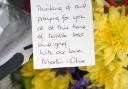 One of the tributes left at the scene of a tragic house fire on Kingsdale Drive in Bradford on Sunday morning.