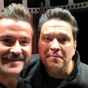Dom Joly will be on stage with David Nowakowski (left) at the Salt Beer Factory next Wednesday