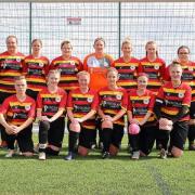 The Bradford (Park Avenue) Women's side in their new away kit