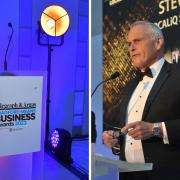 Steve Lowe, T&A sales director, speaks at the 2023 business awards