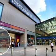 Lids (inset) has shut its store in The Broadway shopping centre