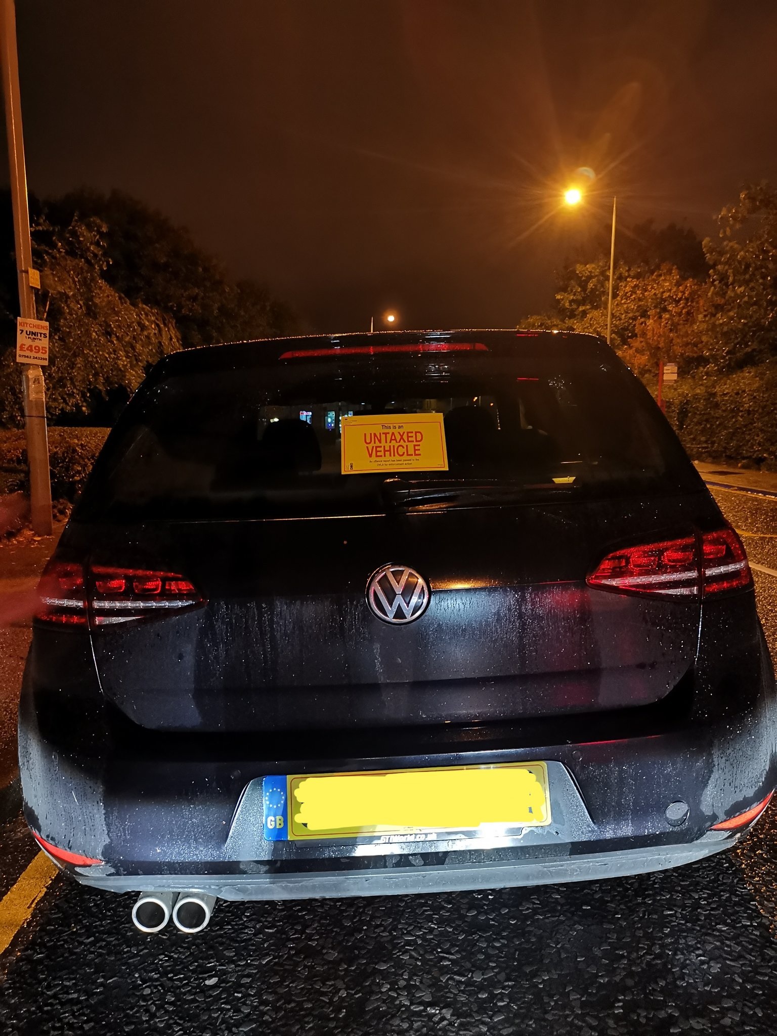 Volkswagen seized by police in Bradford for being untaxed
