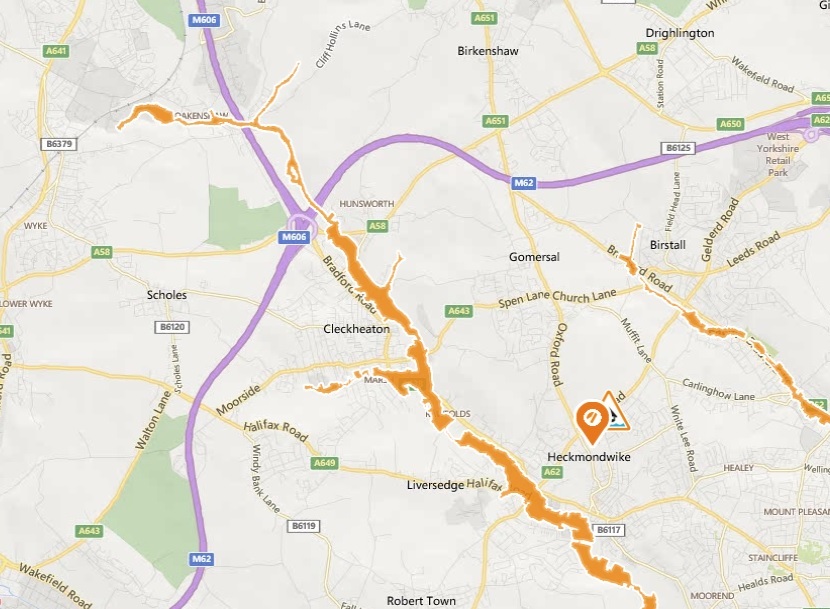 Flood alert issued for River Spen and Batley Beck near Bradford - Bradford Telegraph and Argus