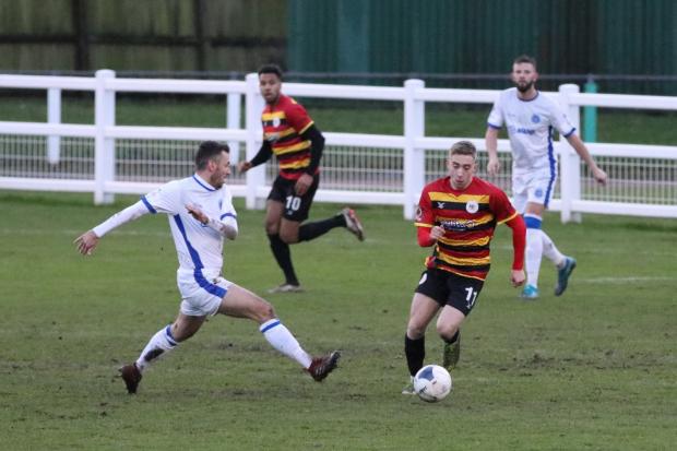 Isaac Marriot featured heavily during his loan spell in the 2019/20 campaign: Picture John Rhodes