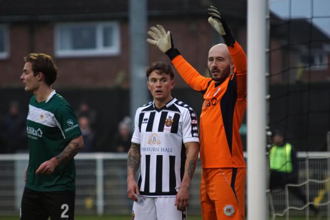 Goalkeeper Tom Nicholson was making his Avenue debut. Picture: David Nelson