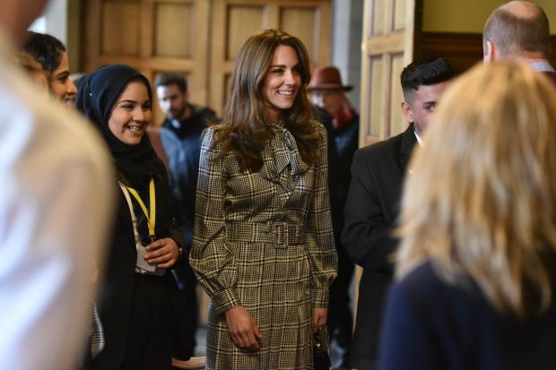 Bradford Telegraph and Argus: William and Kate meet young people at City Hall