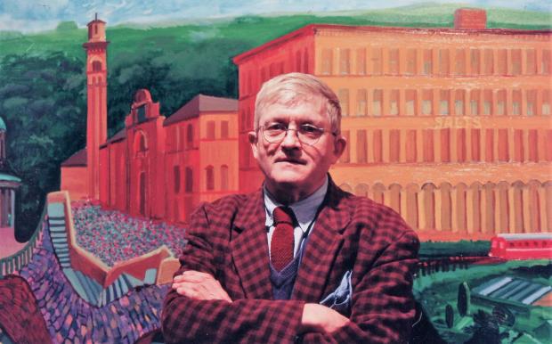 Bradford Telegraph and Argus: David Hockney at Salts Mill in 1997