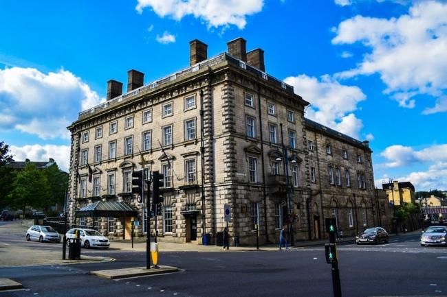 The landmark Victorian George Hotel in Huddersfield, which is to pass into local authority ownership. (Image: Kirklees Council). FREE USE TO ALL NEWSWIRE PARTNERS