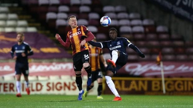 Bradford Telegraph and Argus: Billy Clarke starring in a win over Southend. Picture: Thomas Gadd.