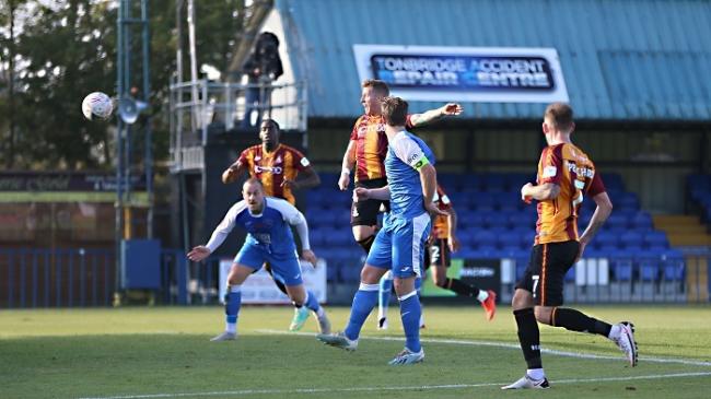 City had an early Saturday kick-off in the first round last year, hammering Tonbridge Angels 7-0 to record their biggest competitive win in nearly 50 years. Picture: Tom Gadd.