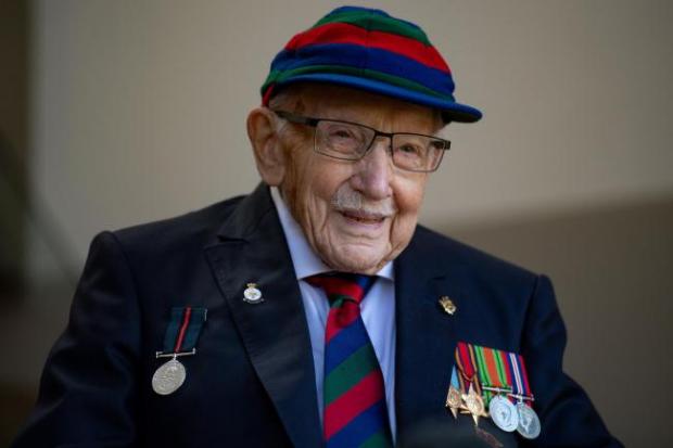 Bradford Telegraph and Argus: Keighley-born Captain Sir Tom Moore died in February 2021 aged 100