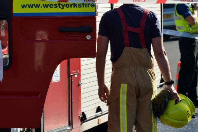 Crews called to box van fire on westbound M62 in the early hours of today