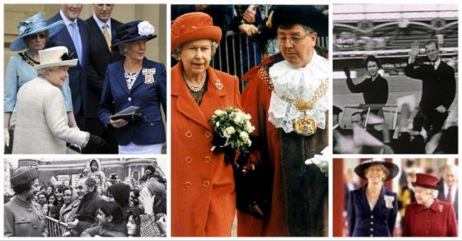 To mark her 95th birthday, from 1954 to 2012 - when The Queen came to the Bradford district