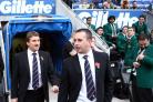 NEW NO 1: Steve McNamara walks out with former England coach Tony Smith before England’s Four Nations clash with Australia at Wigan's DW Stadium