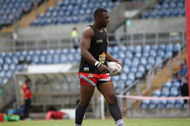 Mo Agoro performed well for Keighley in their draw at Hunslet. Picture: Jonny Tomes-Green.