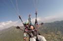 Terry King paragliding in Nepal