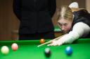 Rebecca Kenna is getting the opportunity to qualify for the world's biggest snooker tournament next week and has been putting plenty of practice in. Picture: WLBSA.